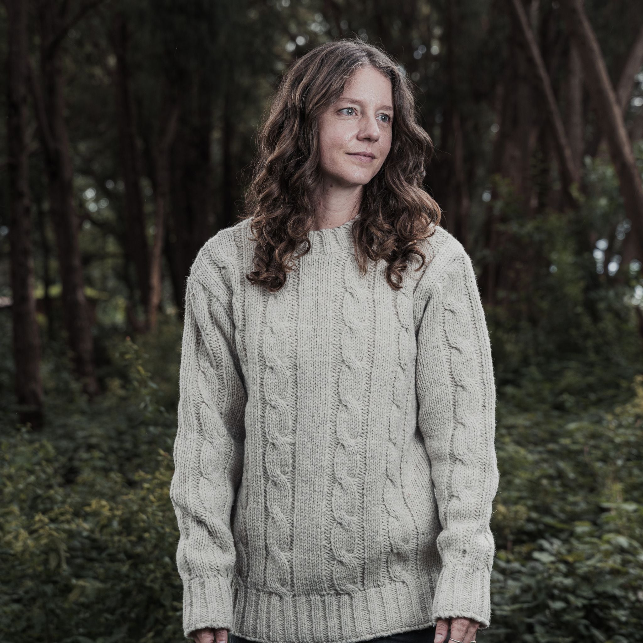 Sweater Cable Knit Cream