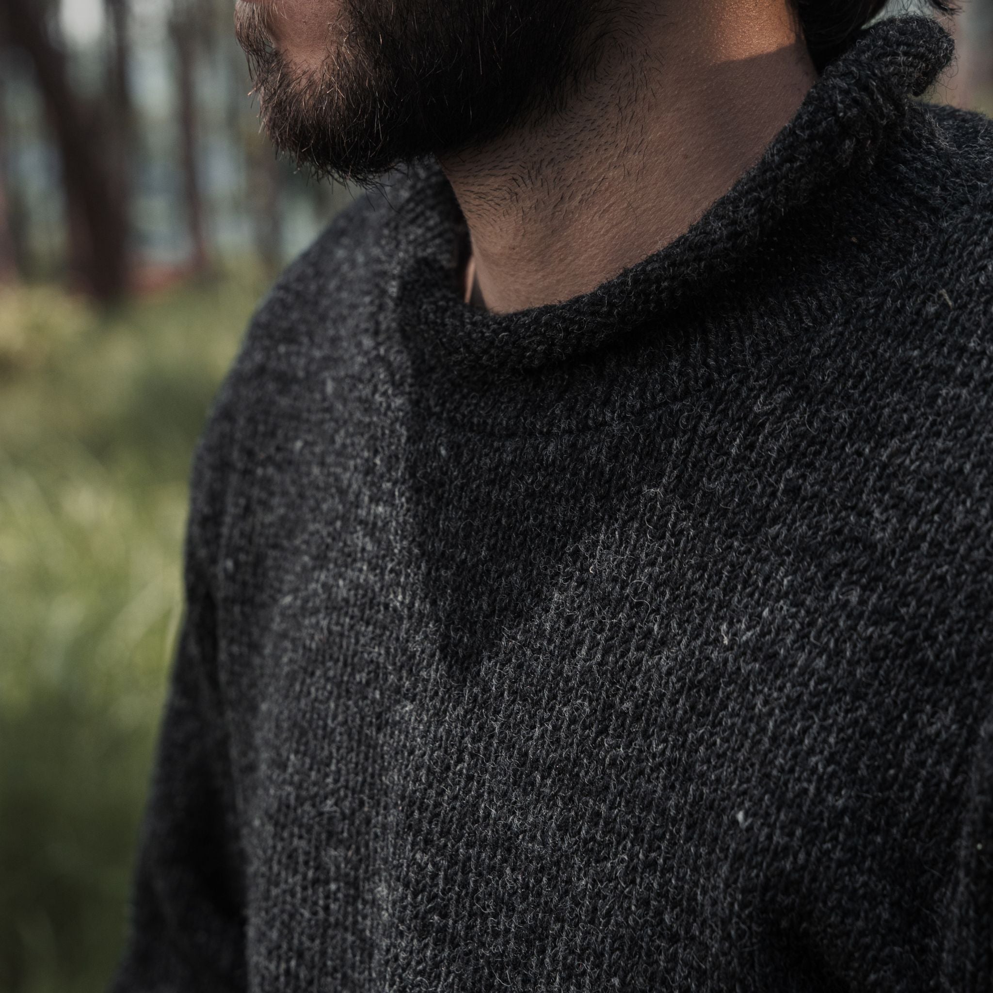 Sweater Roll Neck Charcoal Grey