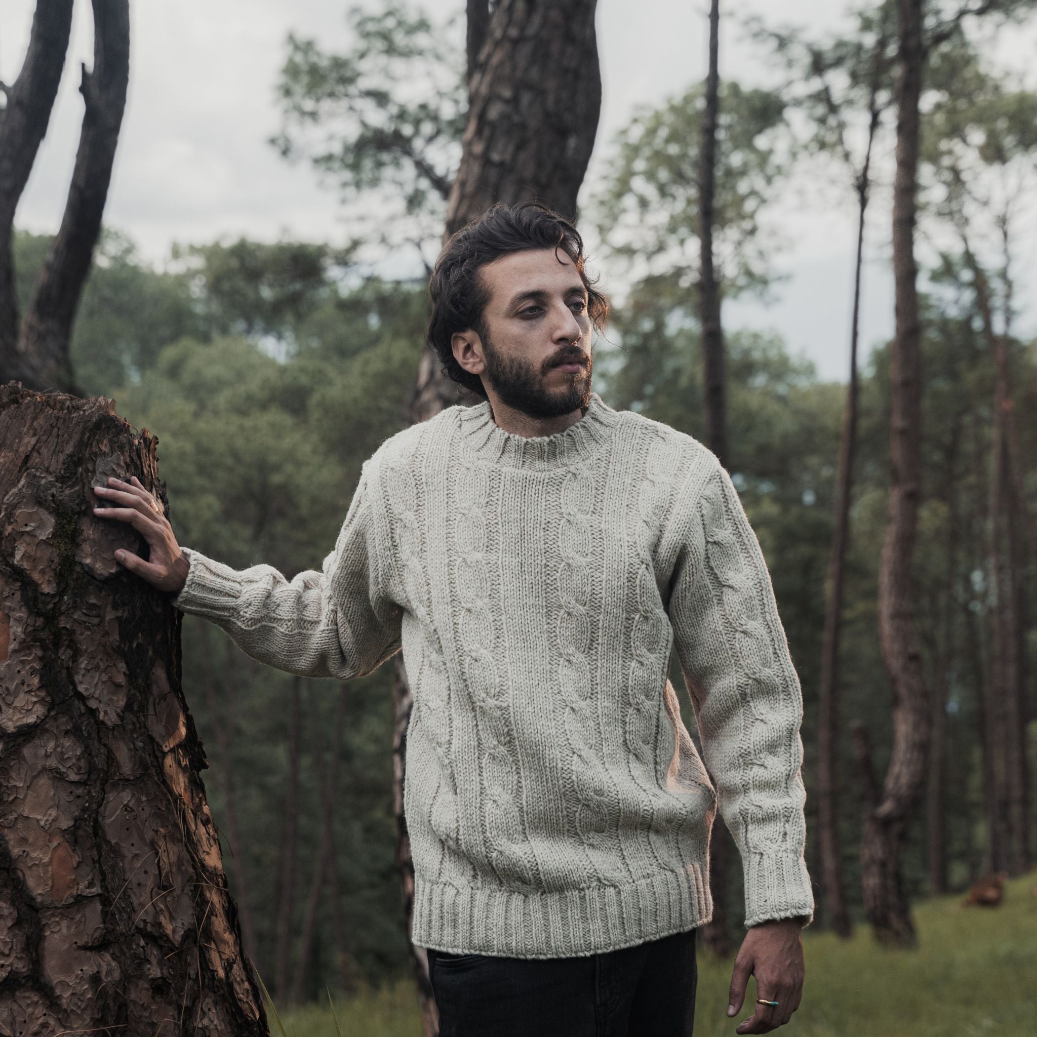 Sweater Cable Knit Cream
