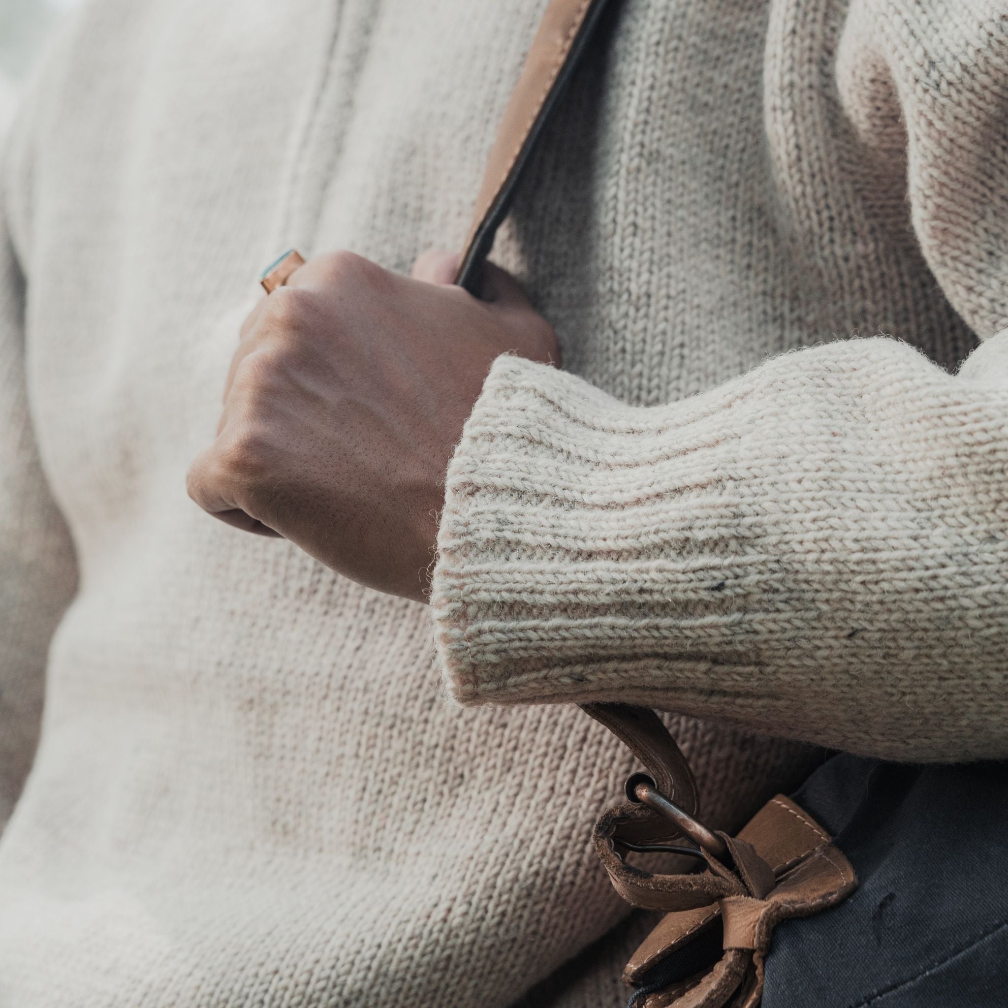 Sweater Half Zip Cream