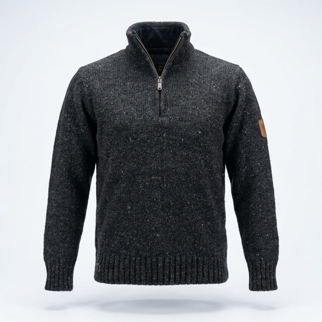 Sweater Half Zip Dark Grey