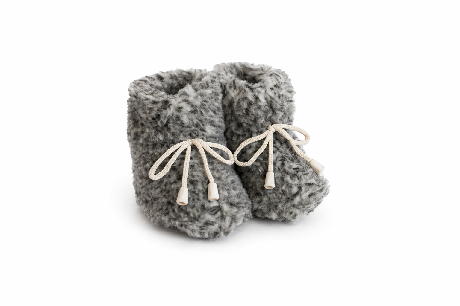 Sheepskin Wool Bombose Slippers Grey