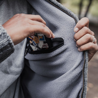 Jacket Cable Knit Dark Grey