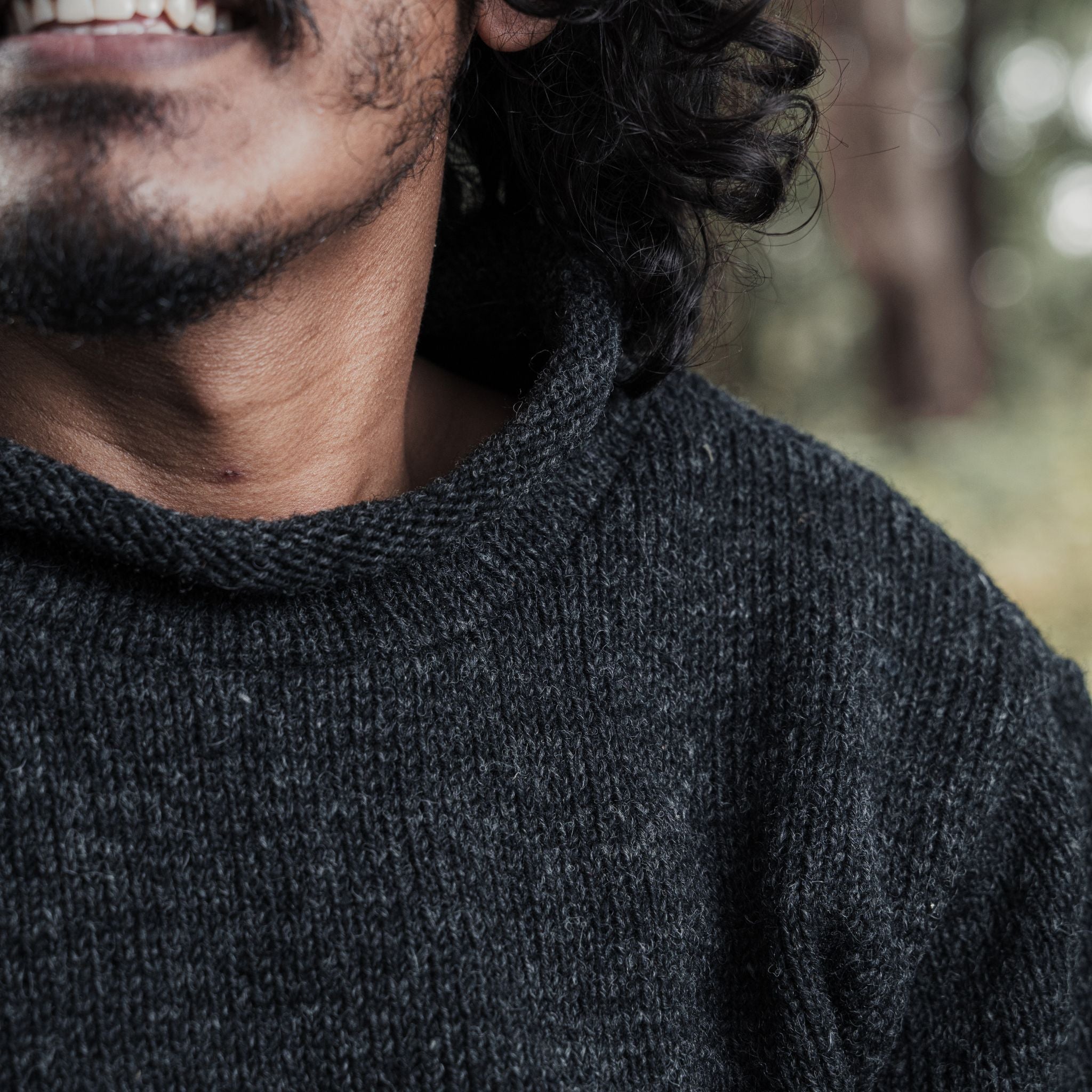 Sweater Roll Neck Charcoal Grey