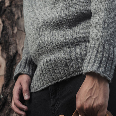 Sweater Half Zip Dark Grey