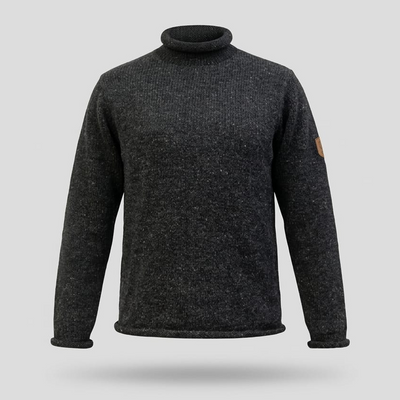 Sweater Roll Neck Charcoal Grey