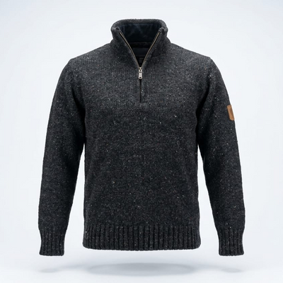 Sweater Half Zip Dark Grey