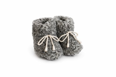 Sheepskin Wool Bombose Slippers Grey